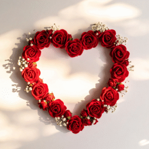Corazón de Rosas Roja