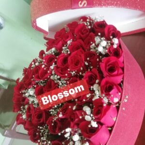 Corazón Floral Red Roses Blossom